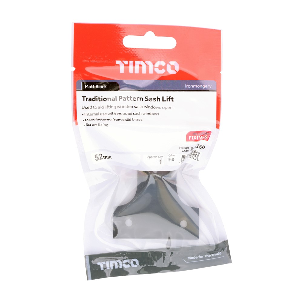 TIMCO Sash Lift Matt Black 52mm (1)