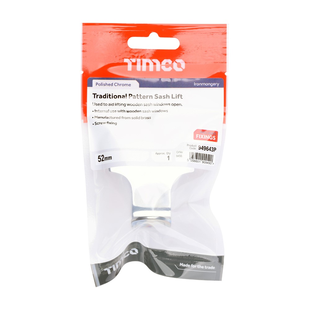 TIMCO Sash Lift Polished Chrome 52mm (1)