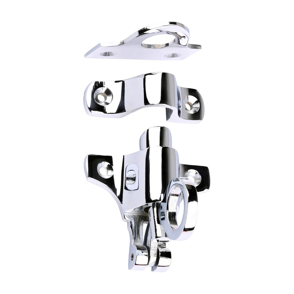 TIMCO Fanlight Catch Polished Chrome 50 x 60mm (1)