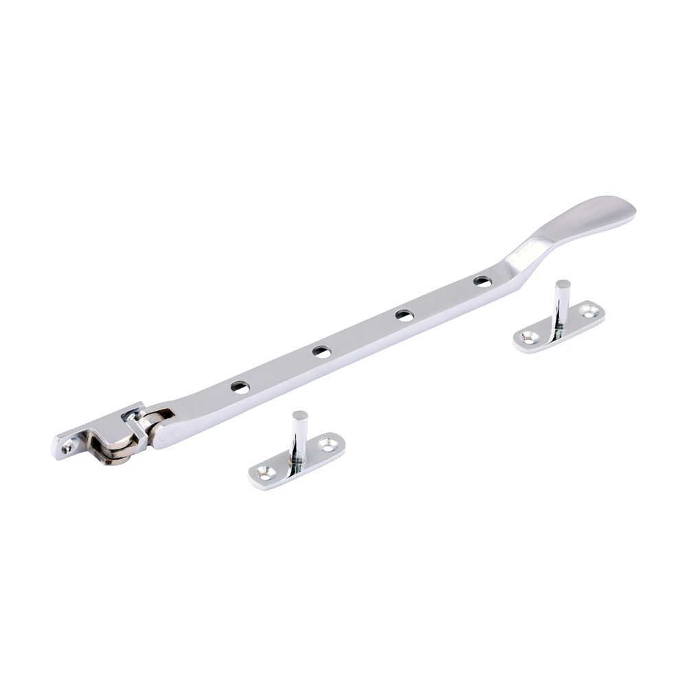 TIMCO Victorian Casement Stay Polished Chrome 240mm (1)