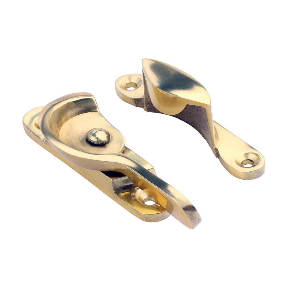 TIMCO Fitch Sash Fastener Polished Brass 68 x 14mm (1)
