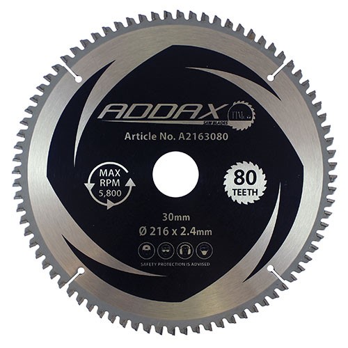 TIMCO -5° Circular Saw Blade 216 x 30mm x 80T