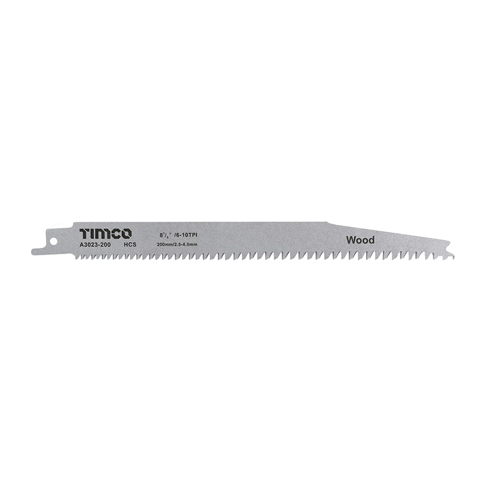 TIMCO Reciprocating Saw Blades - Wood Cutting - High Carbon Steel S2345X (5 Pack)