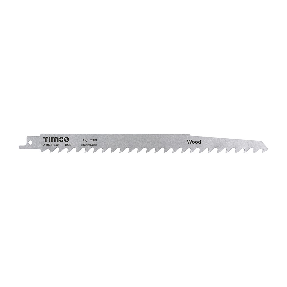 TIMCO Reciprocating Saw Blades - Wood Cutting - High Carbon Steel S1542K (5 Pack)