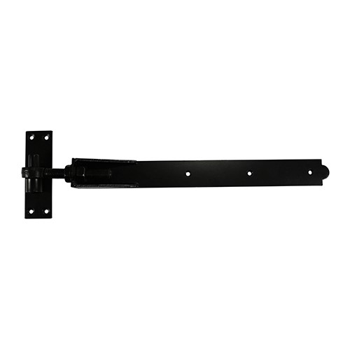 TIMCO Pair of Adjustable Band & Hook on Plates - Black 450mm (2)