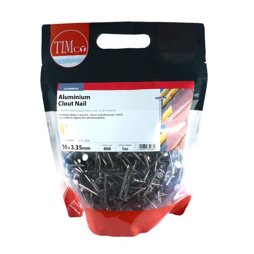 TIMCO Clout Nails - Aluminium 50 x 3.35mm (1kg)