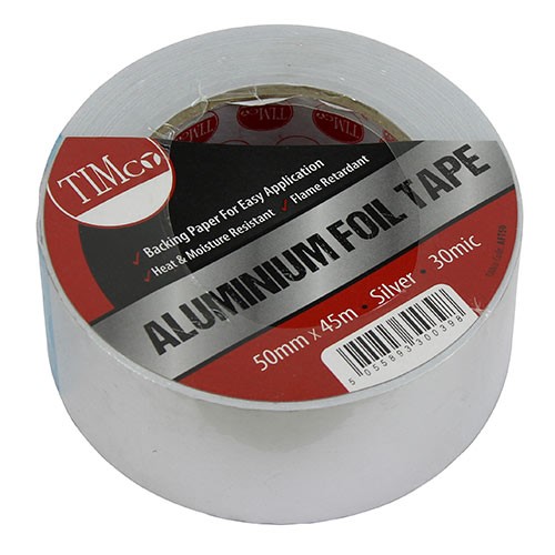 TIMCO Aluminium Foil Tape 45m x 50mm