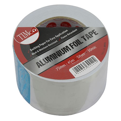 TIMCO Aluminium Foil Tape 45m x 75mm