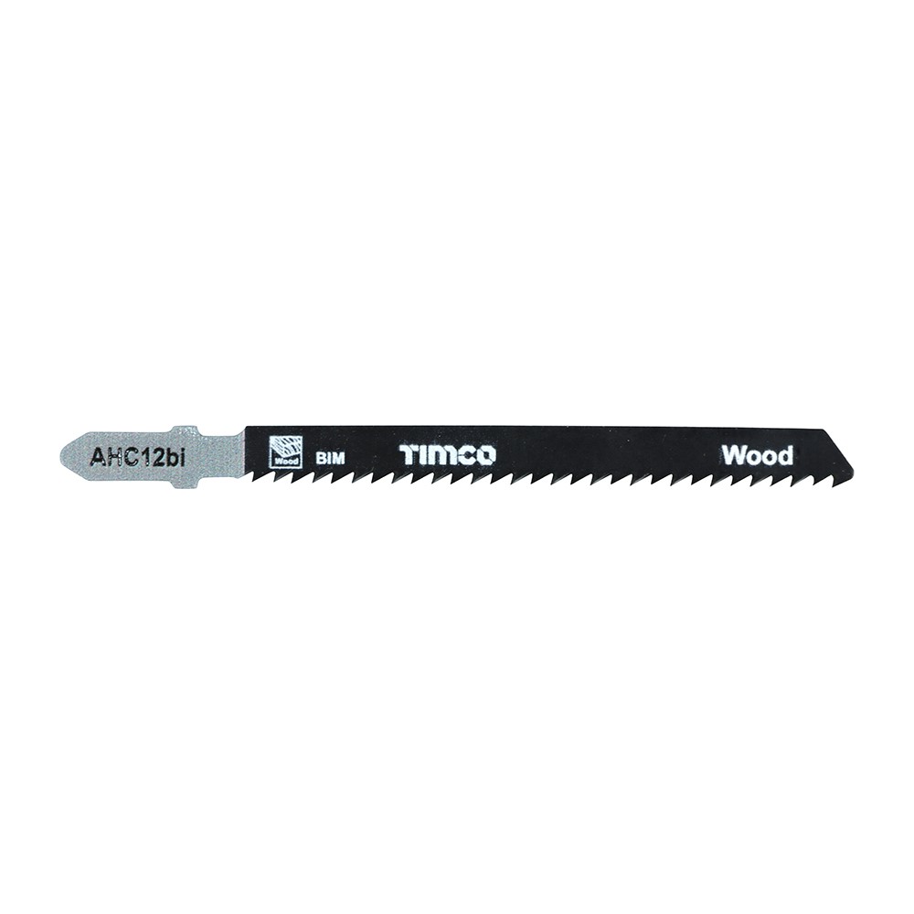 TIMCO Jigsaw Blades - Wood Cutting - Bi-Metal Blades T101BF (5 Pack)