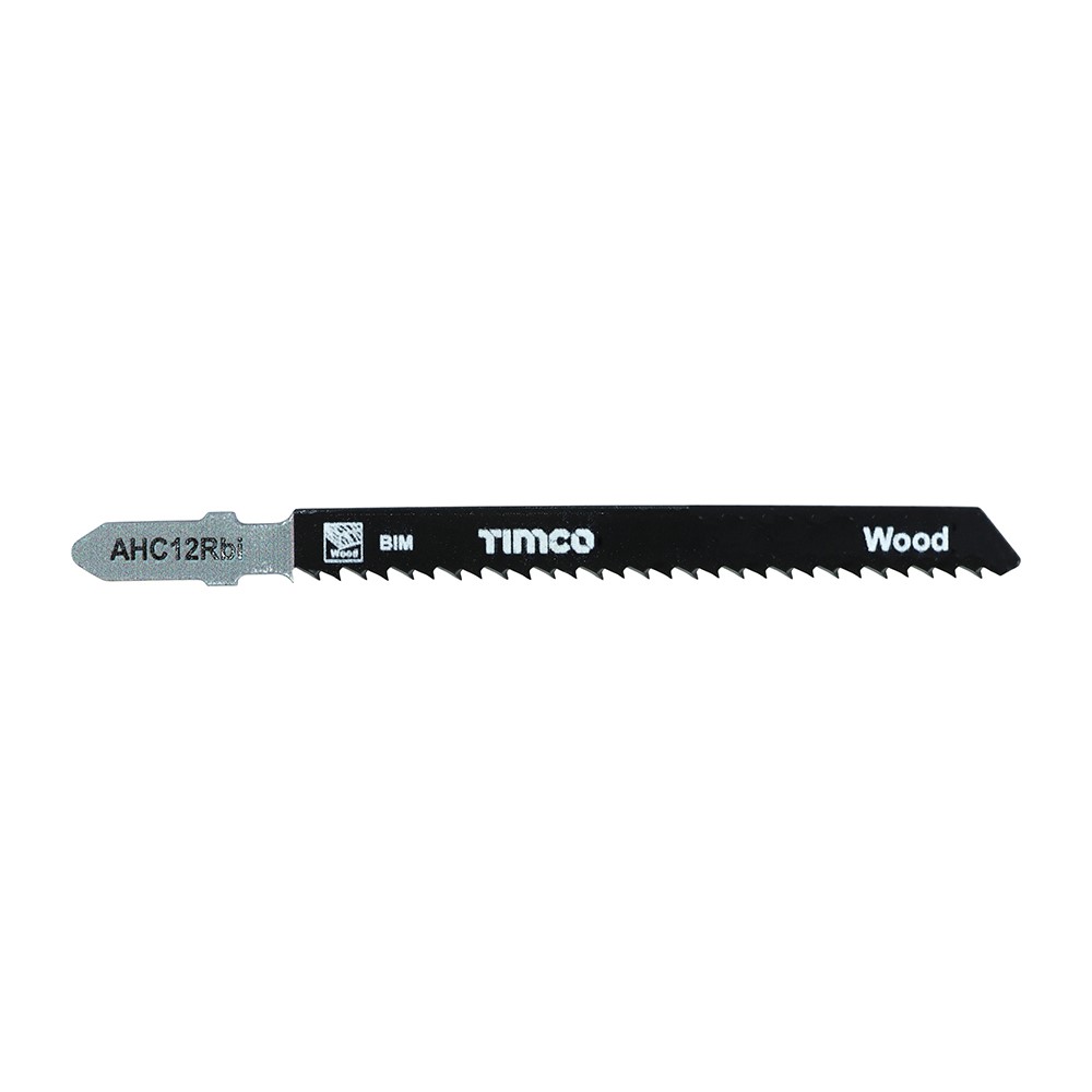 TIMCO Jigsaw Blades - Wood Cutting - Bi-Metal Blades T101BRF (5 Pack)