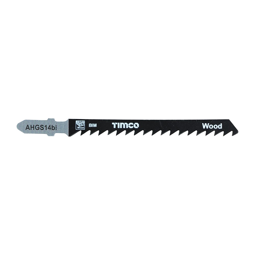 TIMCO Jigsaw Blades - Wood Cutting - Bi-Metal Blades T144DF (5 Pack)