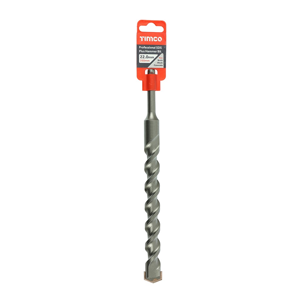 TIMCO Professional SDS Plus Hammer Bit 22.0 x 260mm