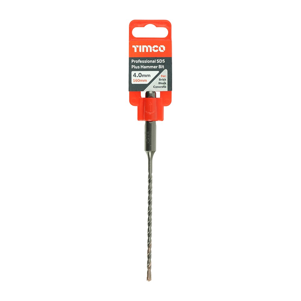 TIMCO Professional SDS Plus Hammer Bit 4.0 x 160mm