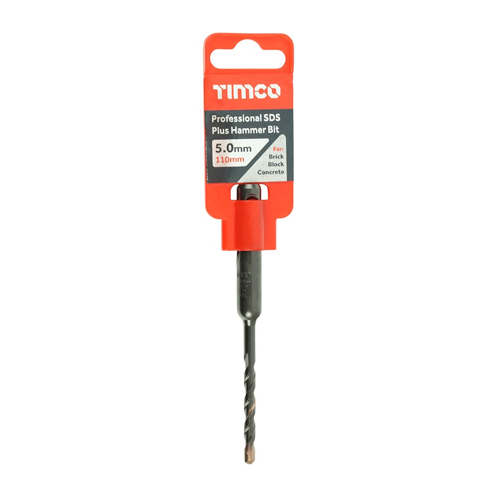 TIMCO Professional SDS Plus Hammer Bit 5.0 x 110mm