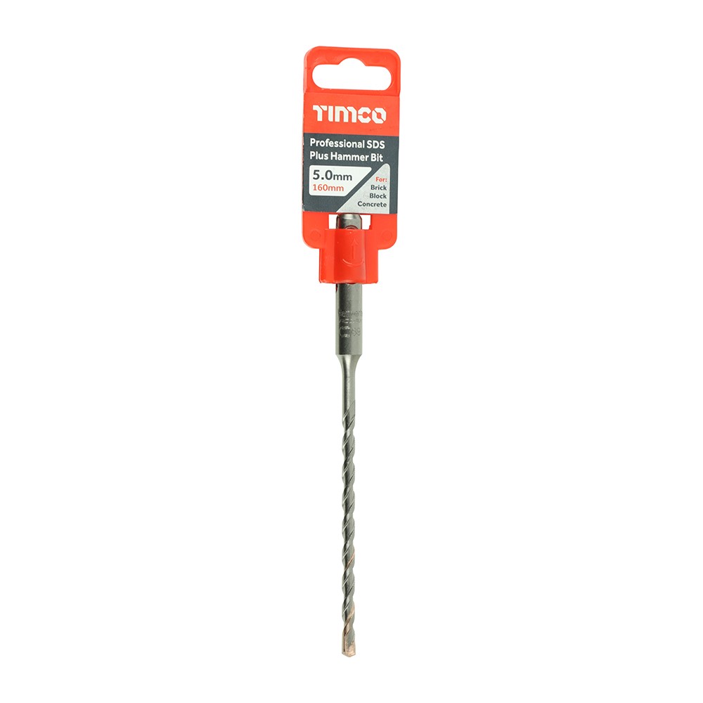 TIMCO Professional SDS Plus Hammer Bit 5.0 x 160mm