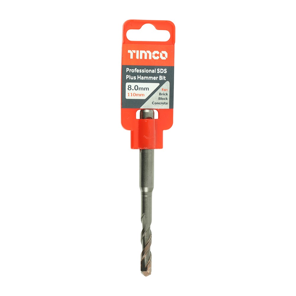 TIMCO Professional SDS Plus Hammer Bit 8.0 x 110mm