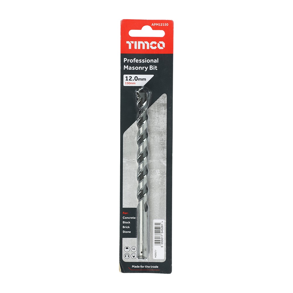 TIMCO Professional Masonry Bit 12.0 x 150mm