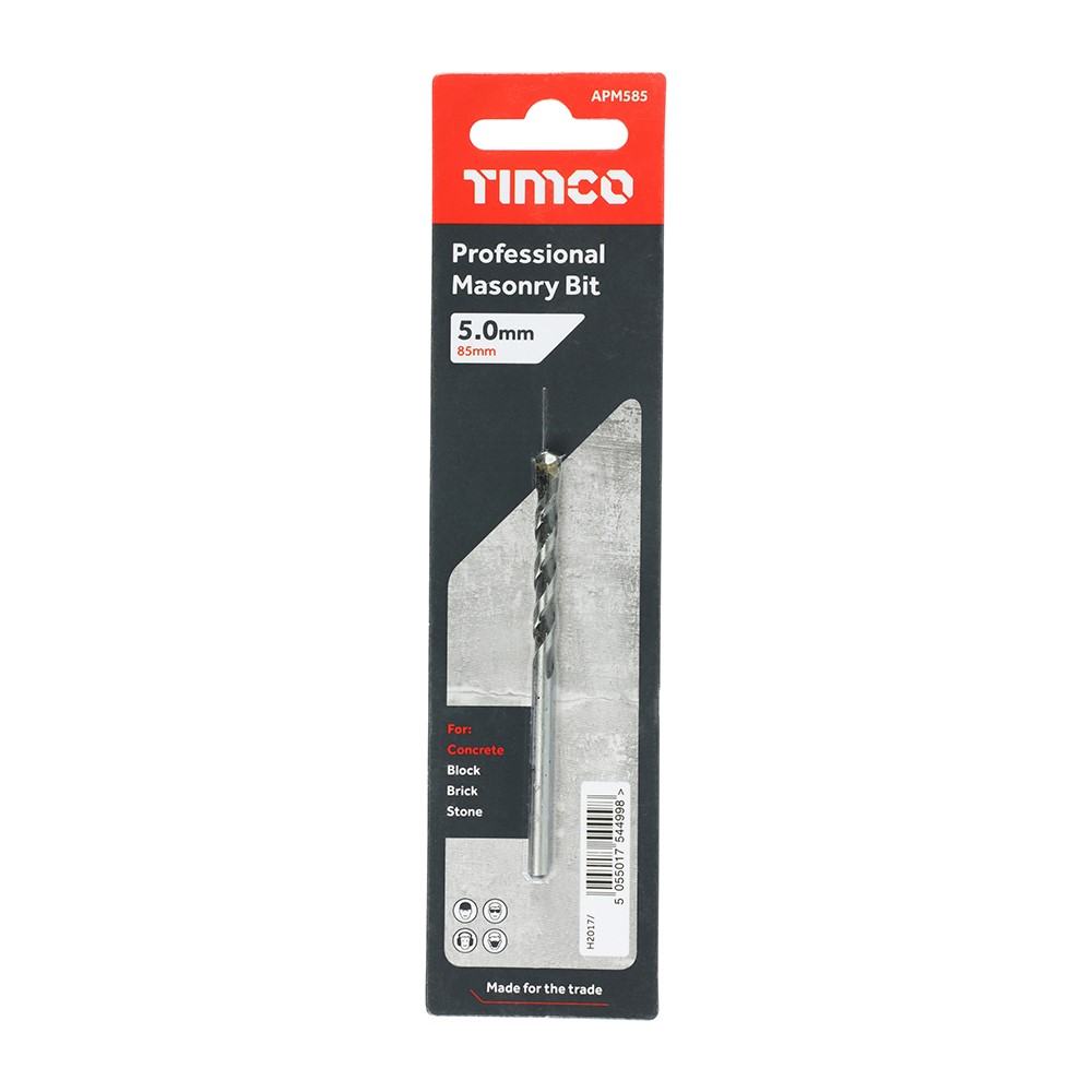 TIMCO Professional Masonry Bit 5.0 x 85mm