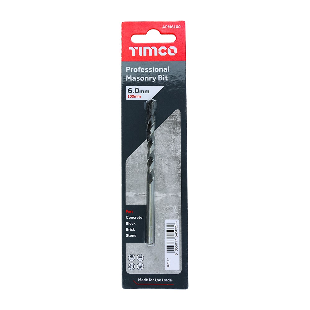 TIMCO Professional Masonry Bit 6.0 x 100mm