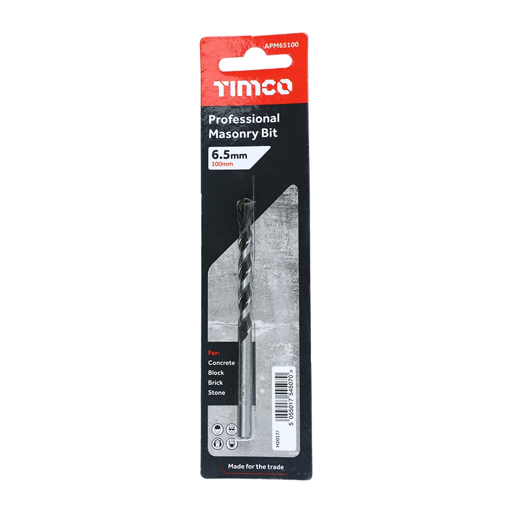TIMCO Professional Masonry Bit 6.5 x 100mm
