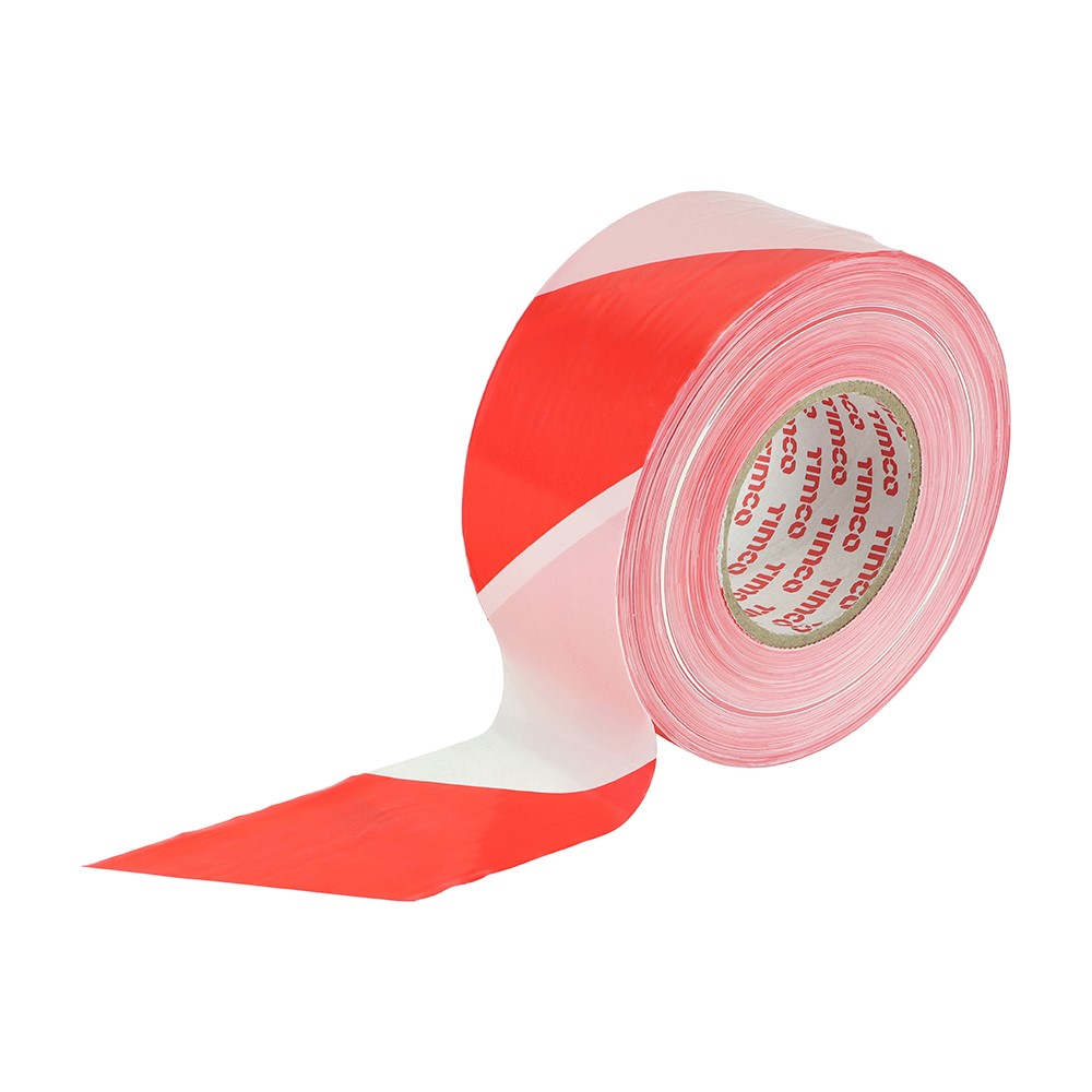 TIMCO Barrier Tape - Red & White 500m x 70mm