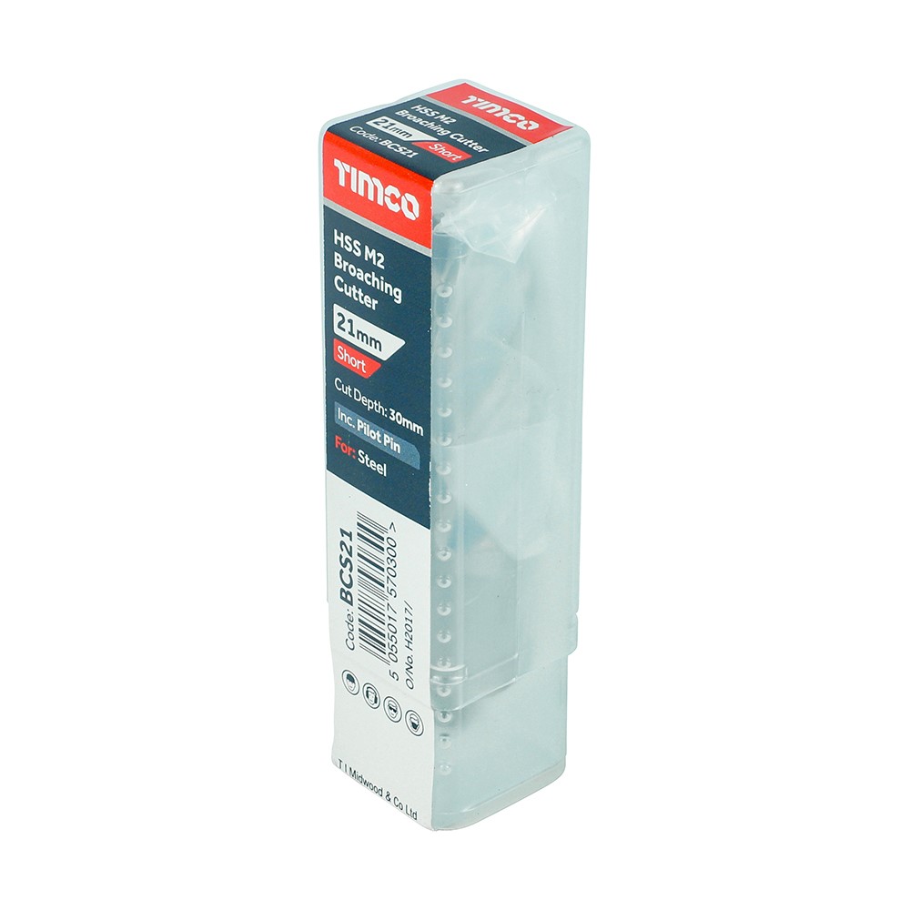 TIMCO Broaching Cutter - Short 21 x 30mm