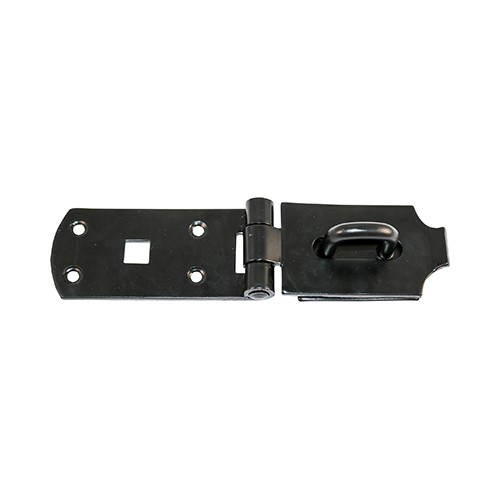 TIMCO Secure Bolt On Hasp & Staple - Heavy Duty - Black 10