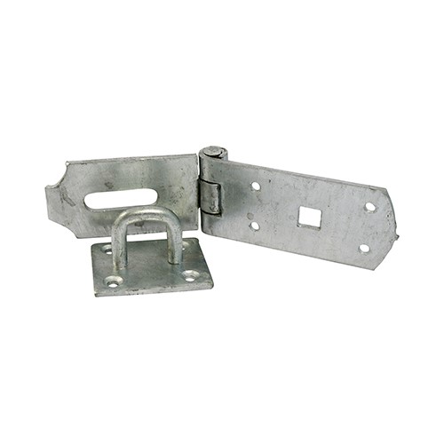 TIMCO Secure Bolt On Hasp & Staple - Heavy Duty - Hot Dipped Galvanised 10