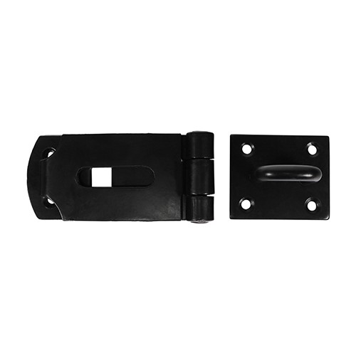 TIMCO Secure Bolt On Hasp & Staple - Heavy Duty - Black 8