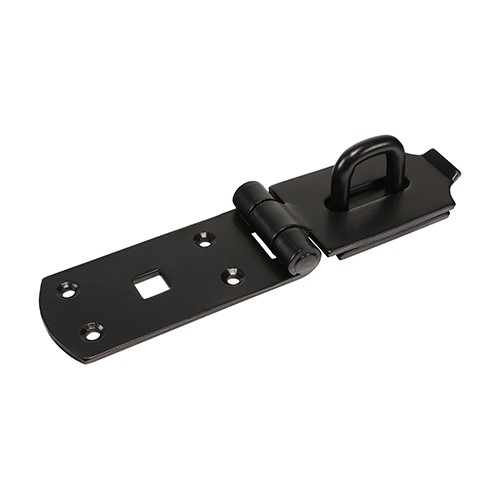 TIMCO Secure Bolt On Hasp & Staple - Heavy Duty - Black 8