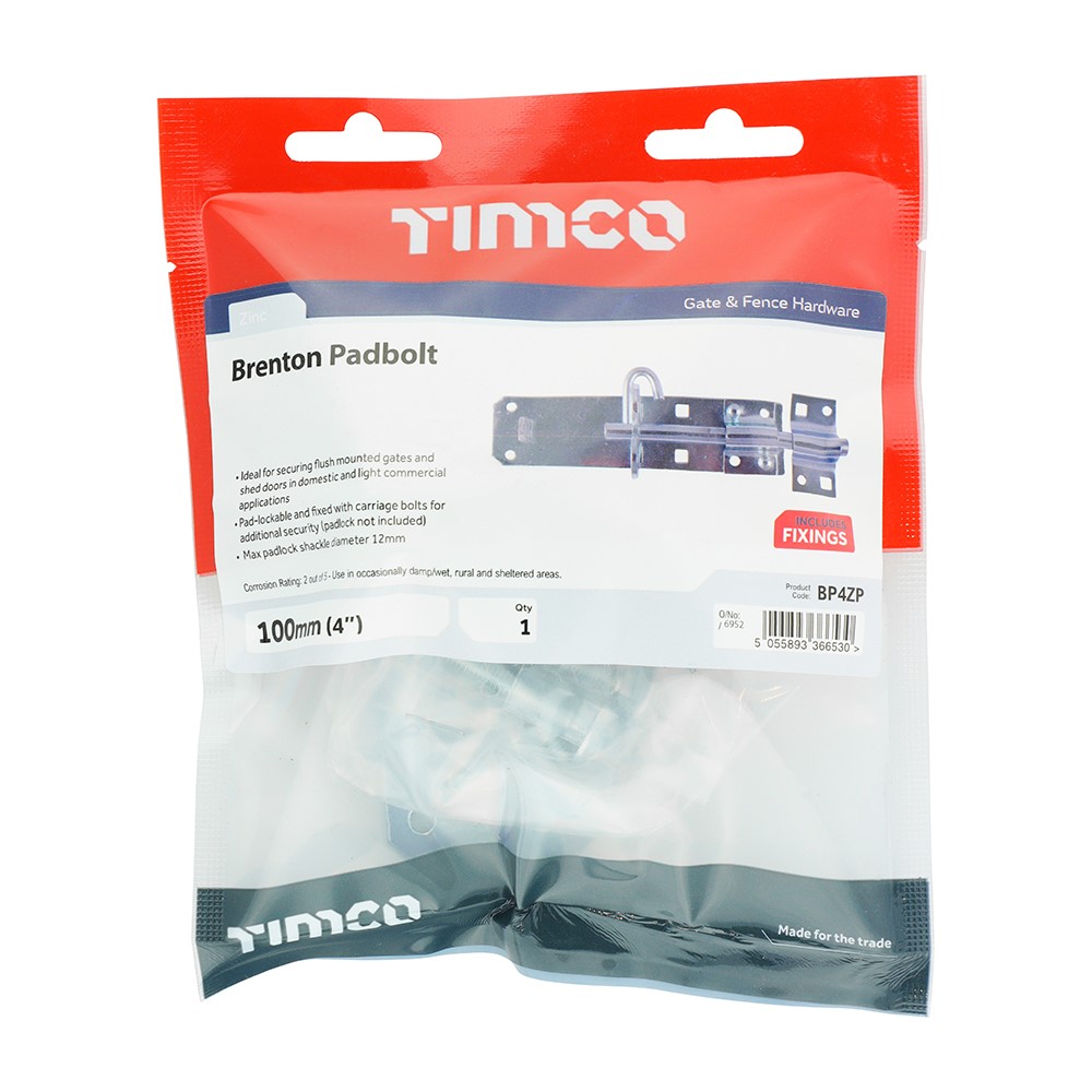TIMCO Brenton Padbolt - Zinc 4