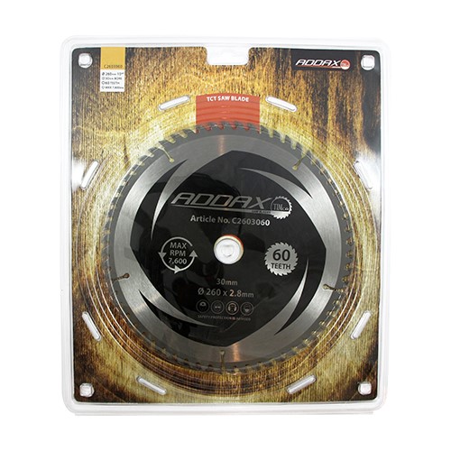 TIMCO Circular Saw Blade - Trimming/Crosscut - Medium/Fine 260 x 30mm x 60T