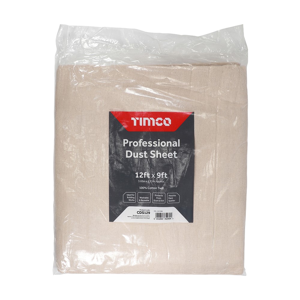 TIMCO Professional Dust Sheet 12ft x 9ft