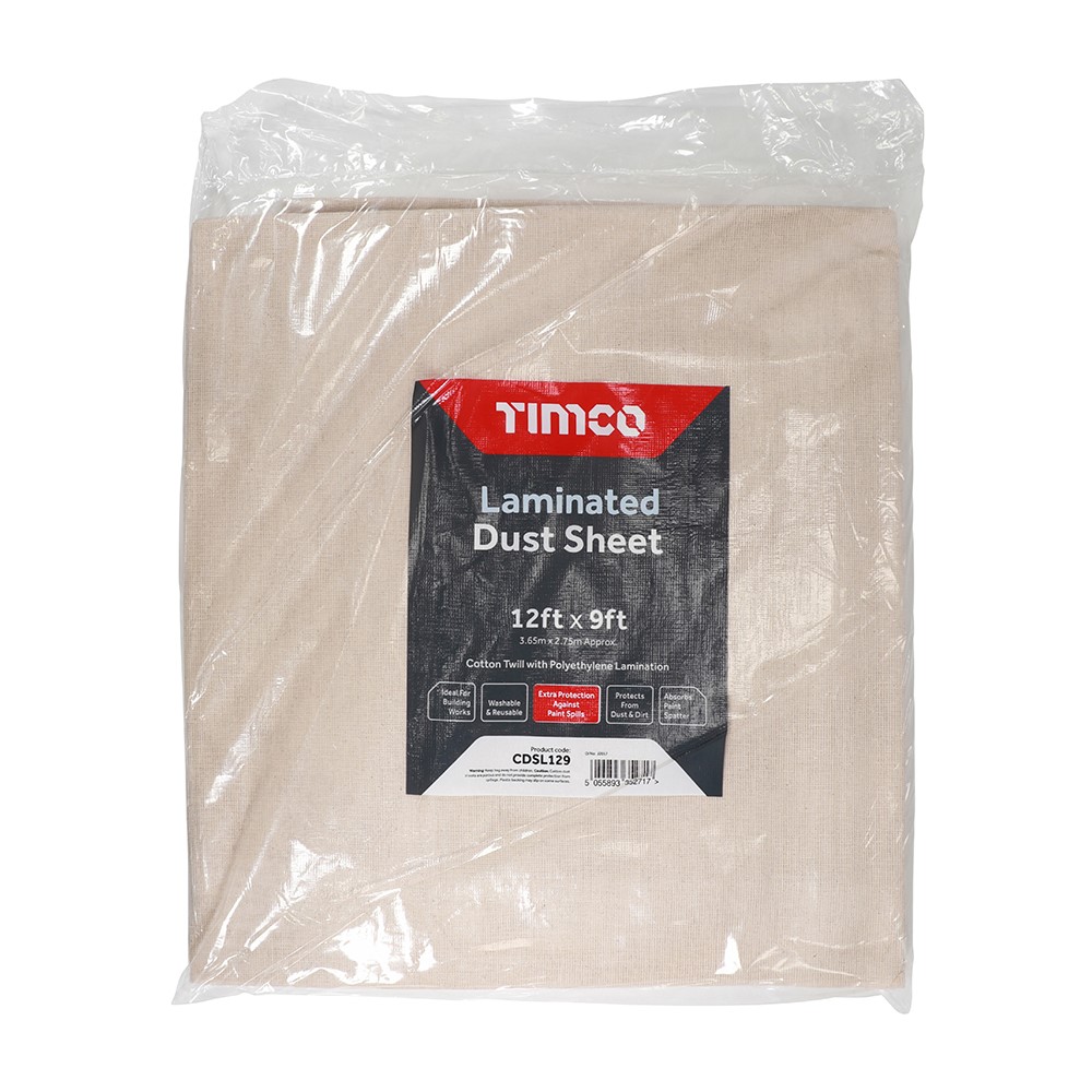 TIMCO Laminated Dust Sheet 12ft x 9ft