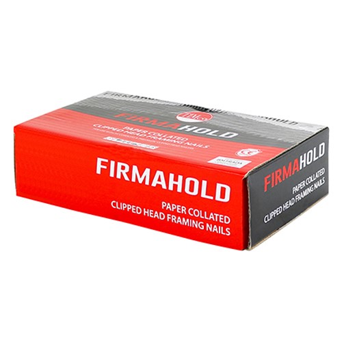 TIMCO FirmaHold Collated Clipped Head Nails - Retail Pack - Ring Shank - FirmaGalv 2.8 x 63mm (1,100 Pack)