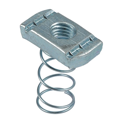 TIMCO Channel Nuts Long Spring - Zinc M12 (100 Pack)