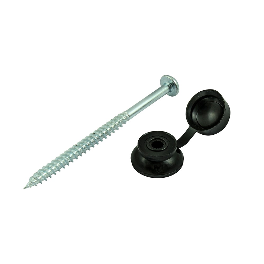 TIMCO Corrugated Sheet Fixings - Black 10g x 3