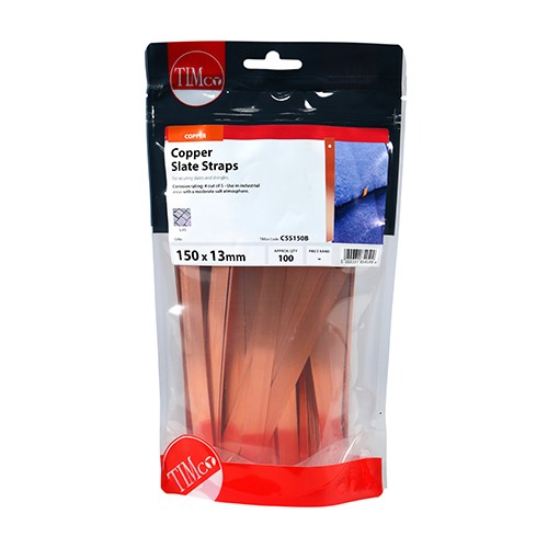 TIMCO Slate Straps - Copper 150 x 13mm (100)