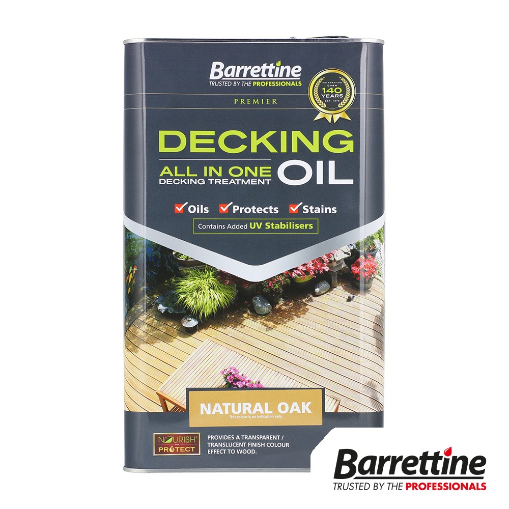 TIMCO Decking Oil All In One - Natural Oak 5L (Pack of 2)