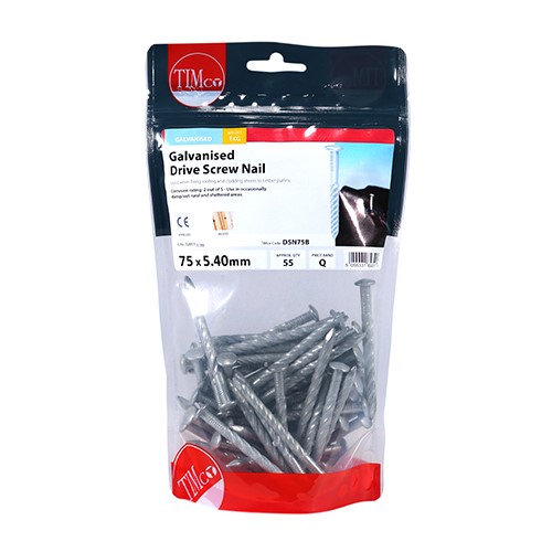 TIMCO Drive Screws - Galvanised 75 x 5.40mm (1kg)