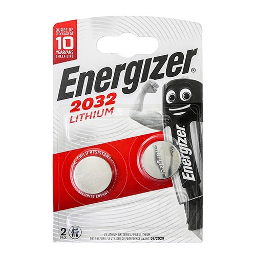 TIMCO Energizer Lithium CR2032 Coin Battery CR2032 (2 Pack)