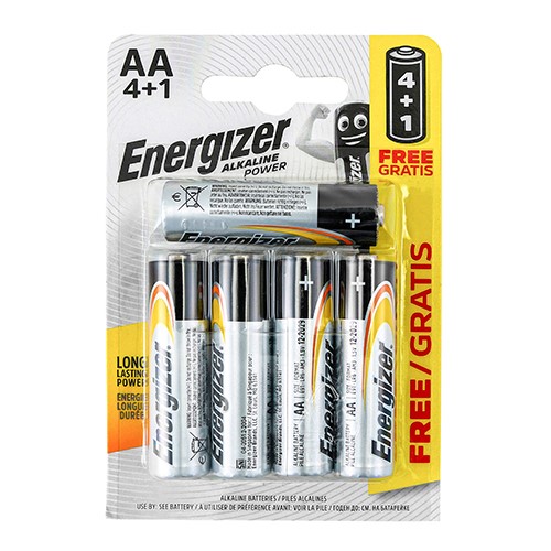 TIMCO Energizer Alkaline Power Battery AA (5 Pack)