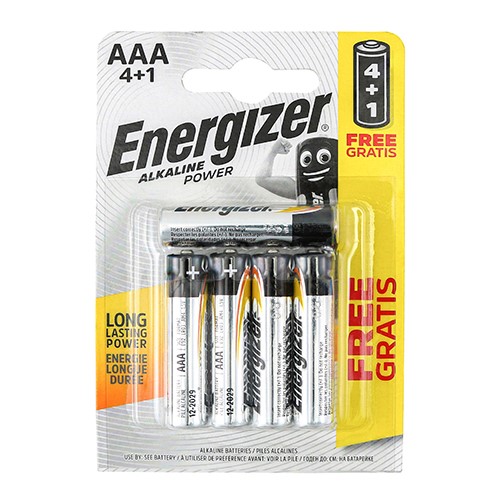 TIMCO Energizer Alkaline Power Battery AAA (5 Pack)