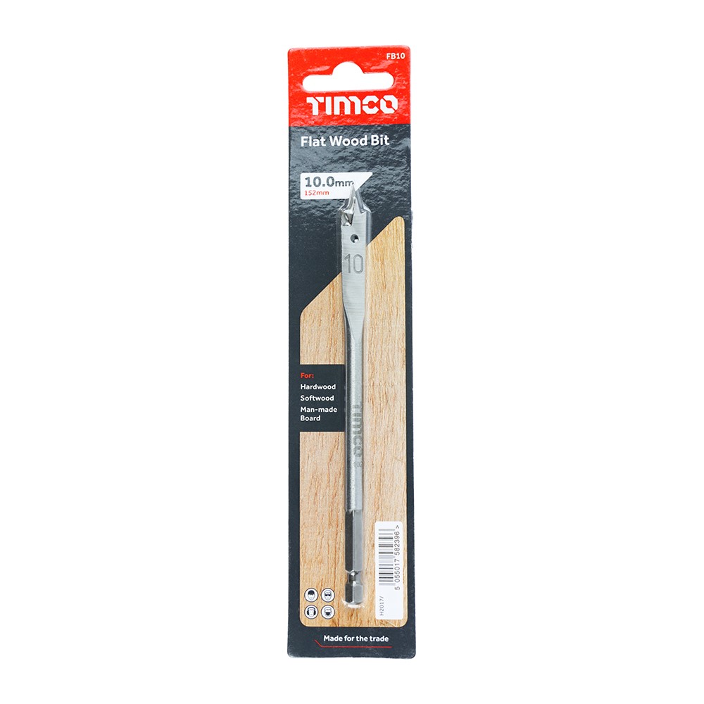 TIMCO Flat Wood Bit 10.0 x 152mm