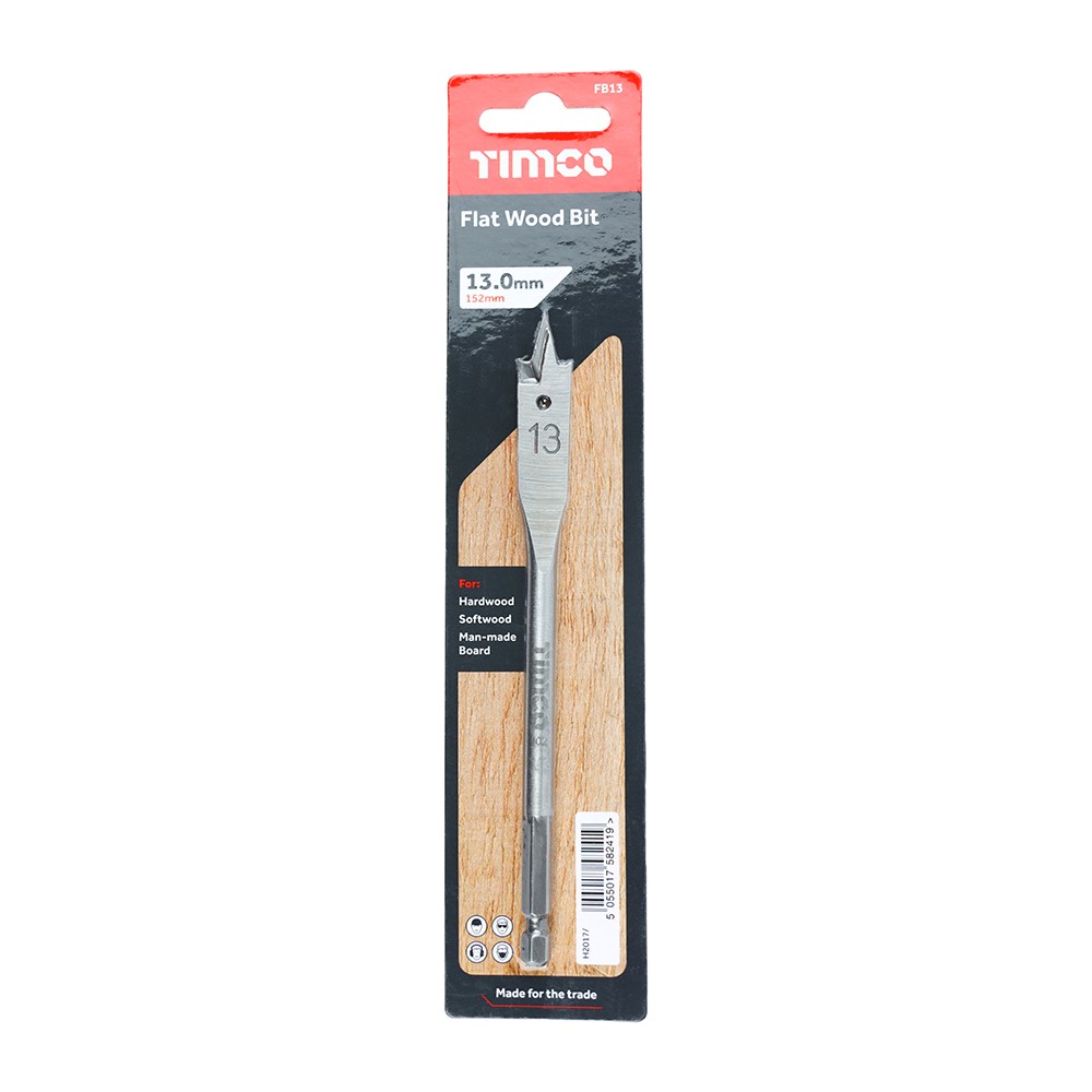 TIMCO Flat Wood Bit 13.0 x 152mm