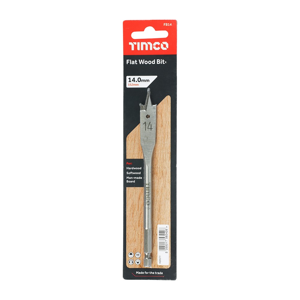 TIMCO Flat Wood Bit 14.0 x 152mm