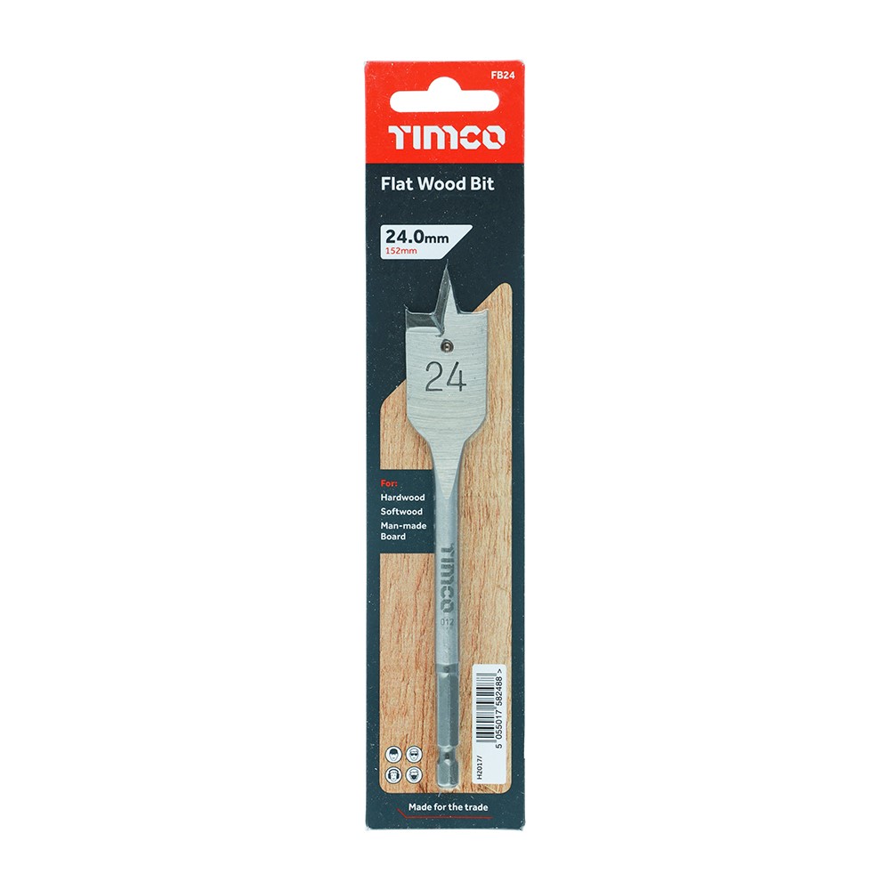 TIMCO Flat Wood Bit 24.0 x 152mm