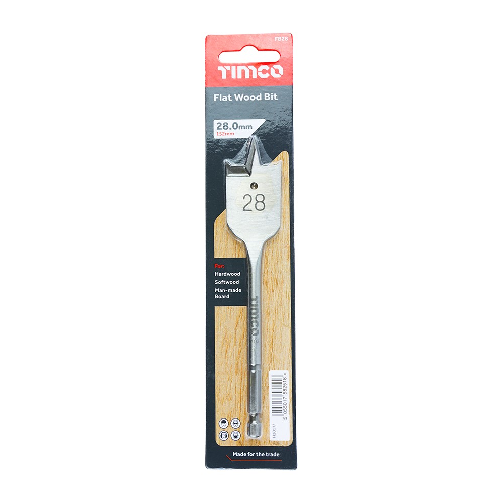 TIMCO Flat Wood Bit 28.0 x 152mm