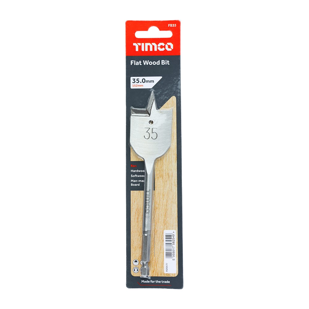 TIMCO Flat Wood Bit 35.0 x 152mm