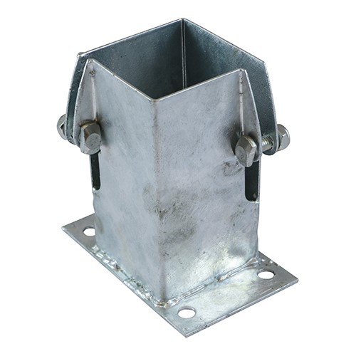 TIMCO Flush Fit Bolt Down Shoe - Bolt Secure - Hot Dipped Galvanised 75mm